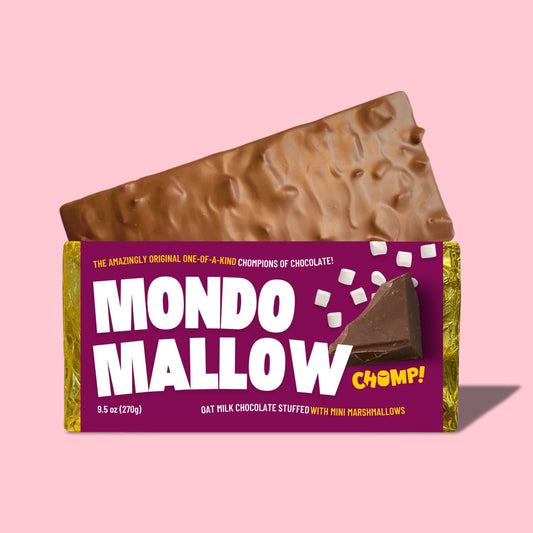 mondo mallow, large chocolate bars, giant chocolate bars, chomp chocolate bar, marshmallow chocolate bar, chocolate bar gift