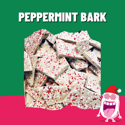 Vegan white chocolate peppermint bark