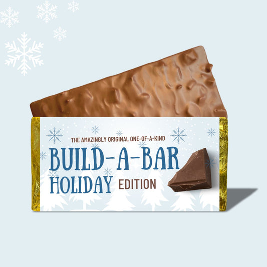 chomp holiday build a bar, create a candy bar, make a custom chocolate bar, build a chocolate bar, custom chocolate gift, personalized chocolate