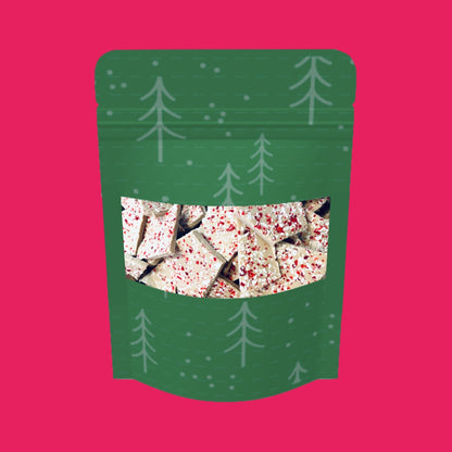 vegan peppermint bark, dye-free