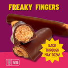 Freaky Fingers Chomp, vegan butterfinger, dairy-free candy bars, dairy-free chocolate bars, dairy-free butterfinger